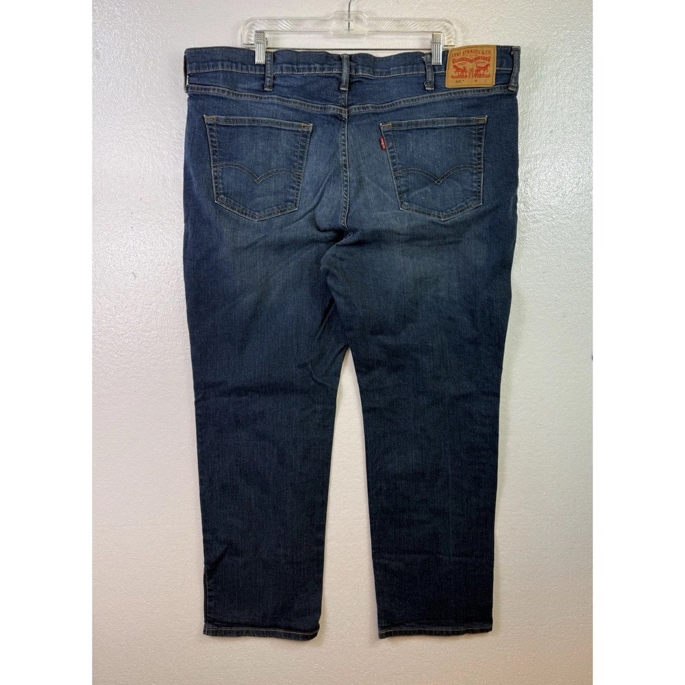 Levis 541 Jeans Mens 46x32 - (44x28)‎ Blue Denim Cotton Stretch Distressed Pants